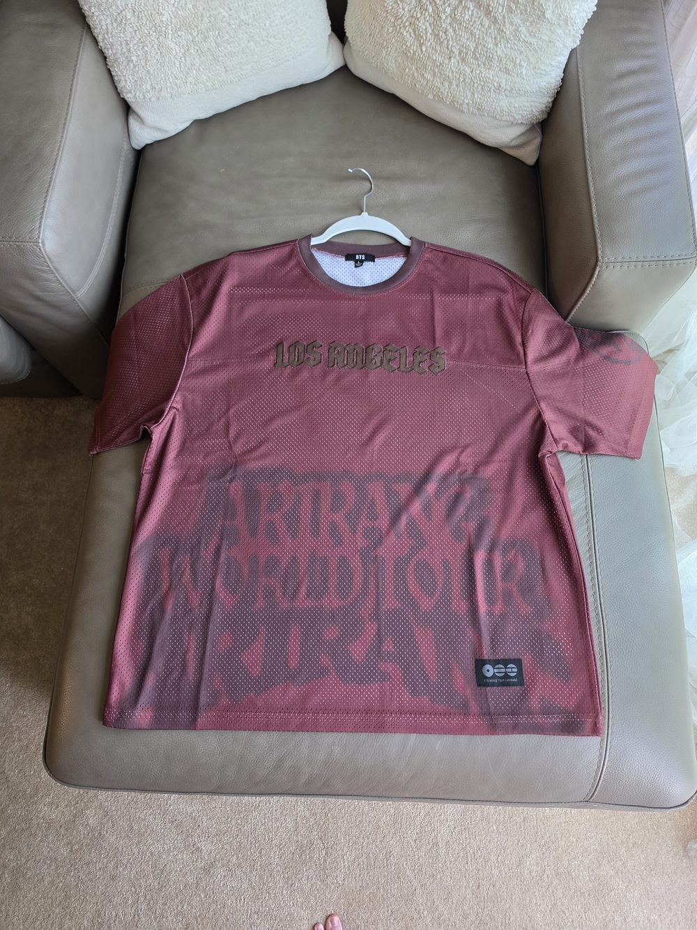 BTS 2026 ARIRANG LOS ANGELES MESH JERSEY Size LARGE BRAND NEW/AUTHENTIC